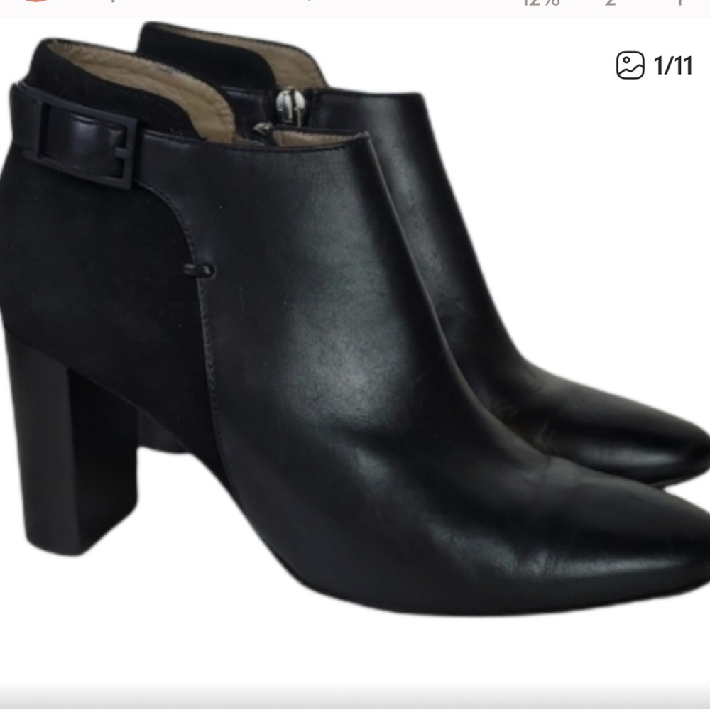 Aquatalia Weatherproof Suede and Leather Booties